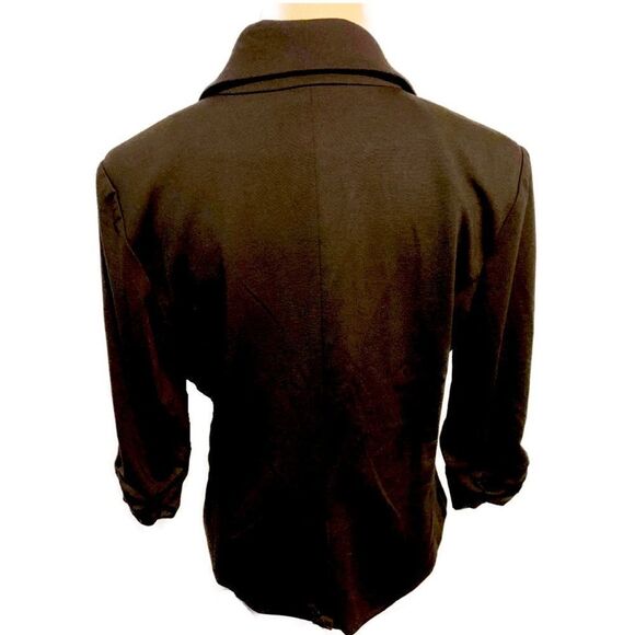 NWOT Matty M Black One Button Blazer Sz L - Picture 2 of 5